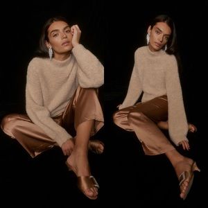 Reformation Ambrose Boucle Sweater NWT 72% alpaca